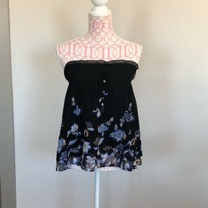 WHBM floral tube top